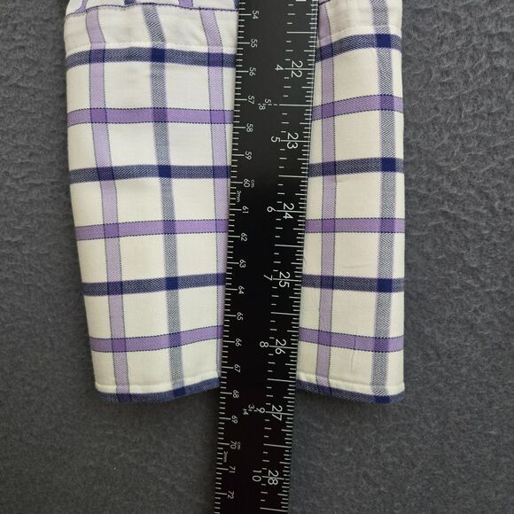 Charles Tyrwhitt Men 16 33 White Check French Cuff Slim Fit Dress Shirt - Picture 11 of 12